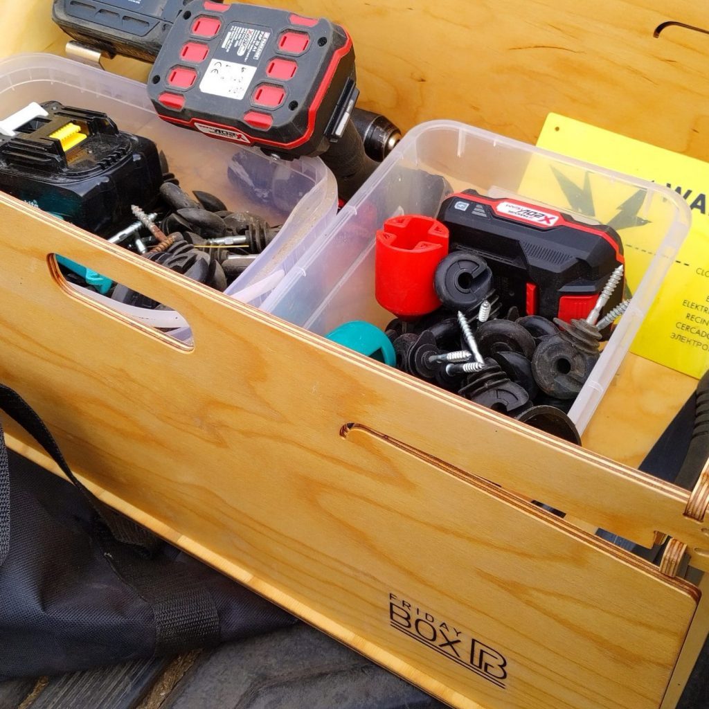 FridayBOX acting as a tool box